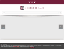 Tablet Screenshot of lascienciassociales.com